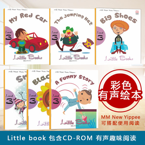 new yippee 配套分级阅读绘本 英国MM出版社原装进口幼儿英语培训教材 3-6岁 little books level3 共6本附白板软件可搭配幼儿教材