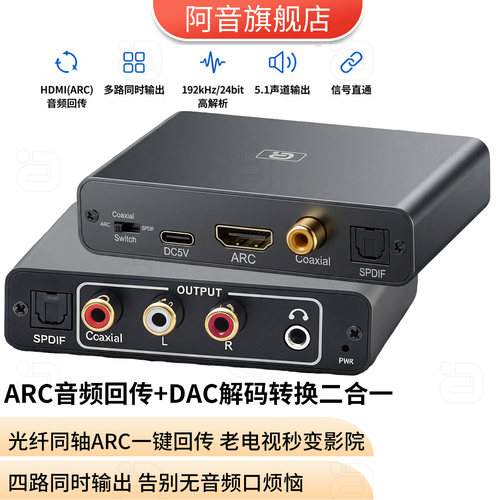ARC音频分配转换器192kHz解码