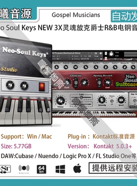 Neo Soul Keys NEW 3X灵魂放克爵士RNB电钢琴音色PC MAC编曲音源
