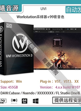 UVI Workstation v4.0.3采样器VST插件音源+99套音色波西米亚弦乐