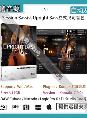 Session Bassist Upright Bass立式贝司音色PC MAC编曲标准音源