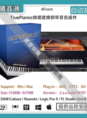 4Front TruePianos v2.0物理建模钢琴音色AU VST插件WIN+MAC