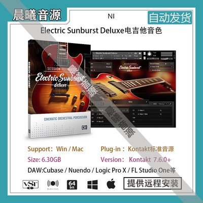Session Guitarist Electric Sunburst Deluxe v1.1电吉他音色库