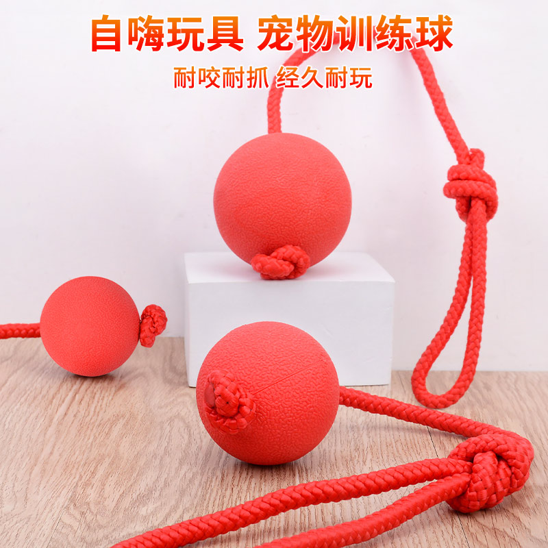 小狗玩具球结实耐咬实心球弹力球