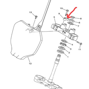 YZ125 4I50F 原厂 方向把压盖 WR250F 05款 450F YZ250F 250