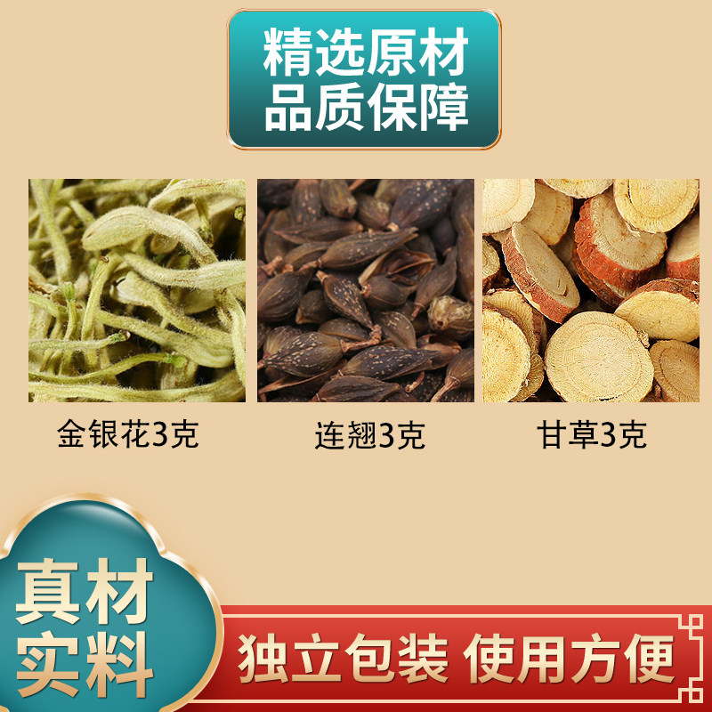 长芳主防风连翘芦根各10克组合