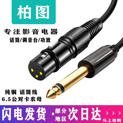 厂家直销音频线6.5对卡农