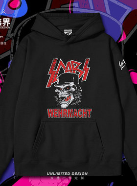 设无界美国THRASH金属四巨头速度金属Slayer连帽卫衣男女潮春装