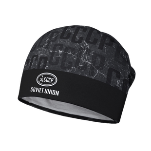 设无界 苏联CCCP文字复古拼接大码堆堆帽男女帽子围脖包头帽000E