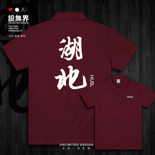 设无界湖北省同乡会中国风省市服鄂荆楚翻领polo衫男女夏装上衣