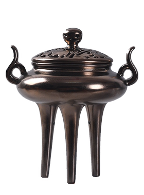 陶瓷新中式售楼部软装茶几圆鼎