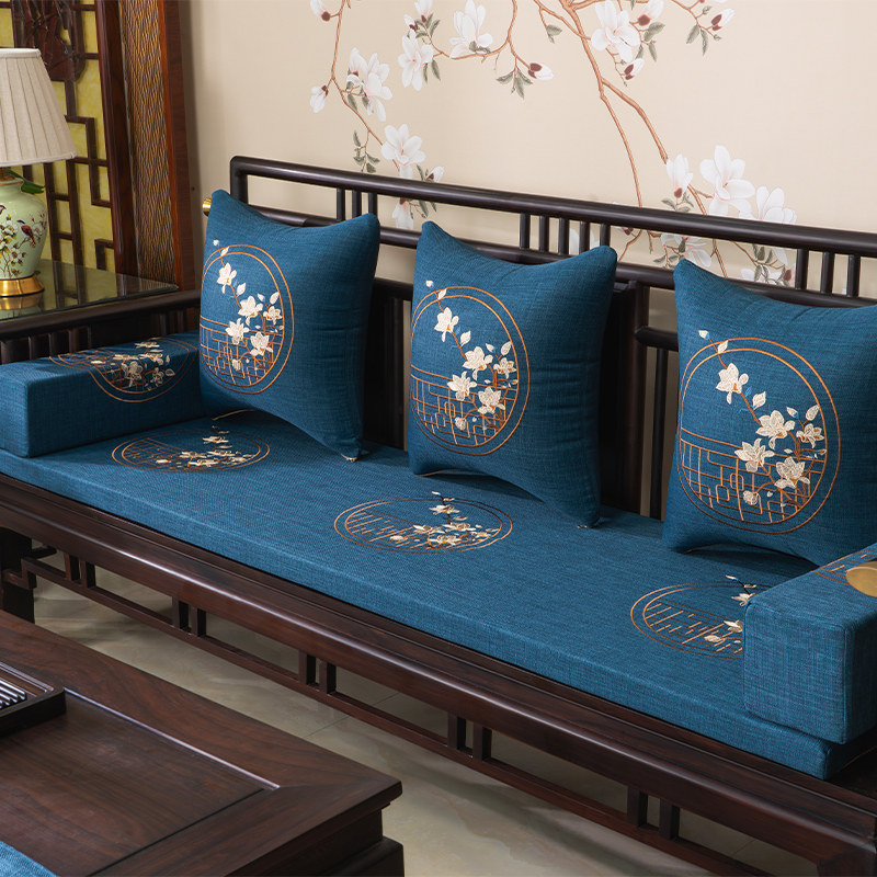 新中式红木沙发坐垫家具椅子海绵垫实木沙发垫刺绣防水沙发垫定制,居家布艺,沙发垫,淘宝优惠券,粉丝福利购,淘宝优惠卷
