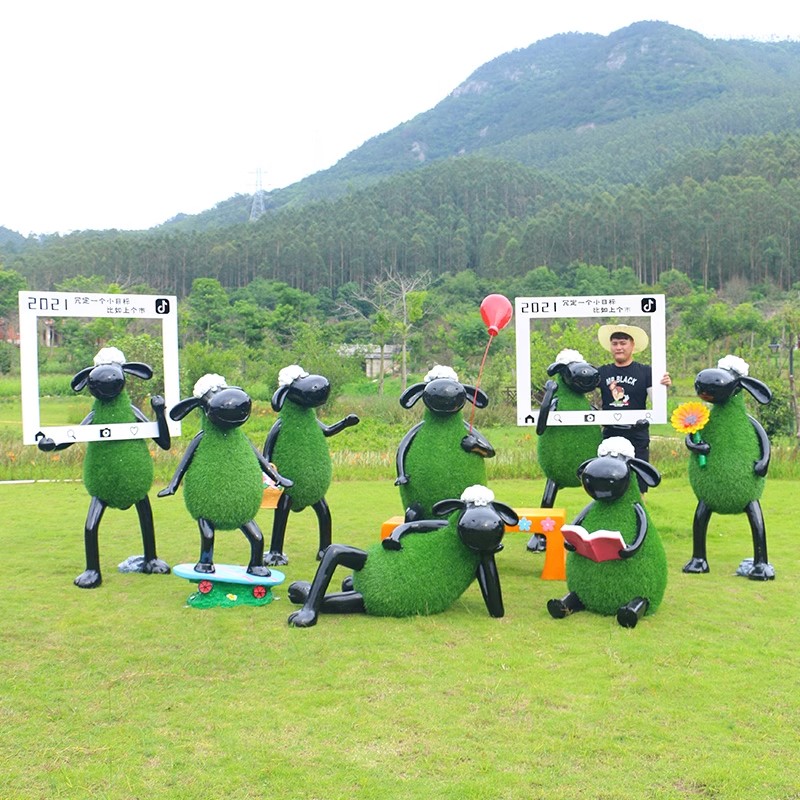 户外休闲园林绿皮羊福建省纯手工