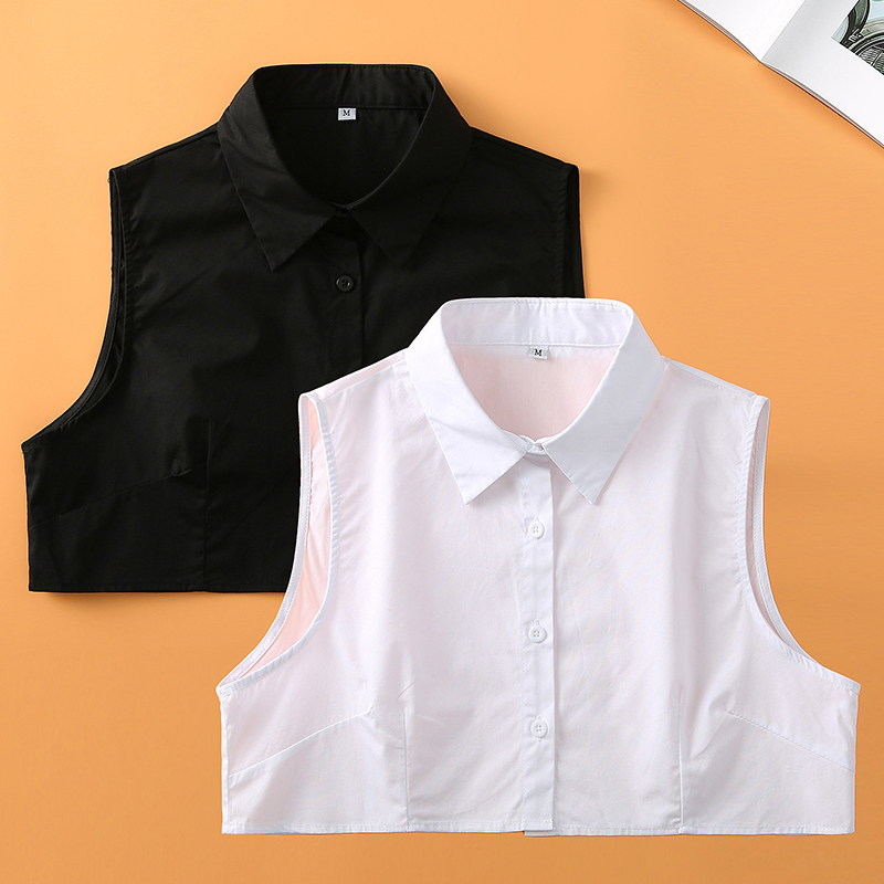 简约精致女士纯色假领子