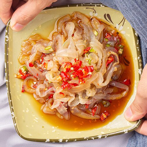 曲记海蜇丝400g宴席凉拌菜食材
