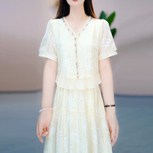 连衣裙2025新款女夏季十三行今年流行爆款超火减龄气质轻奢高级感