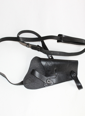 二战时美式M1911腋下枪套M3单肩背斜挎格洛克G17式USP牛皮US枪套