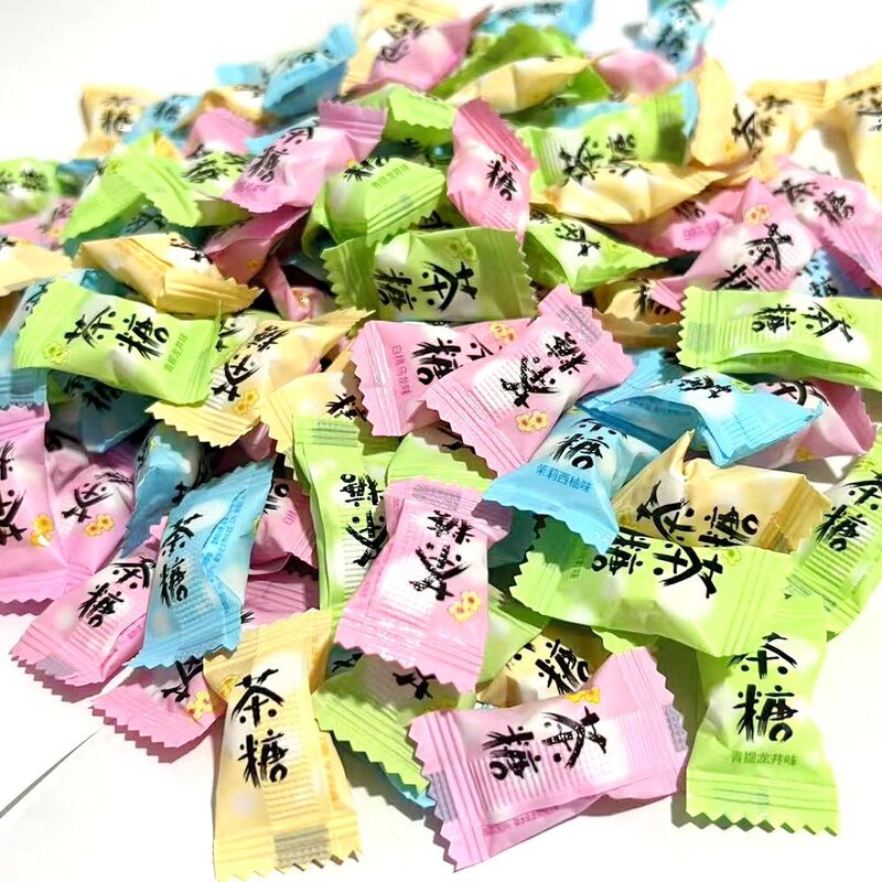 混合味水果茶味糖白桃乌龙茉莉休闲零食硬糖招待茶糖多口味清新糖
