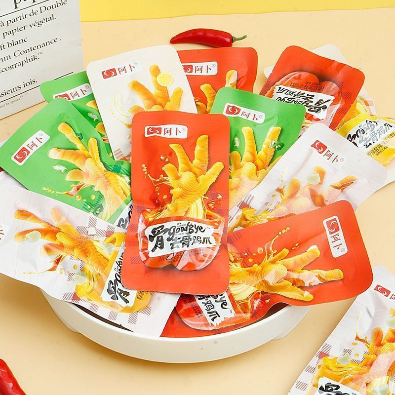 阿卜去骨凤爪独立小包装柠檬酸辣味无骨凤爪追剧解馋小吃零食