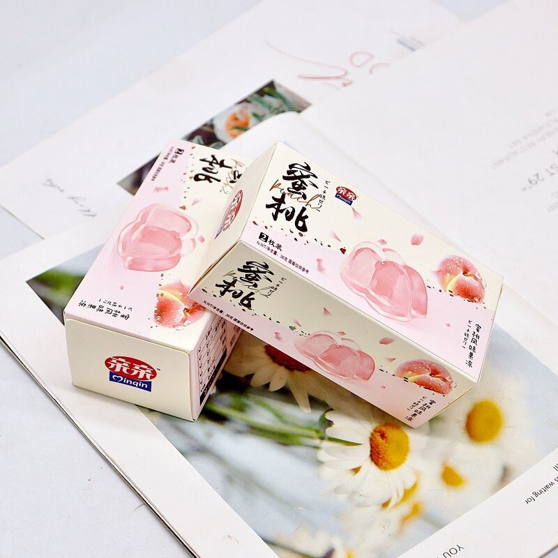 密桃果冻周岁伴手礼品 婚礼喜庆礼盒装白桃风味果冻整箱