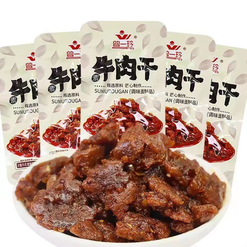 5毛辣条 曾一玲素牛肉干辣条校园零食童年小吃8090怀旧食品