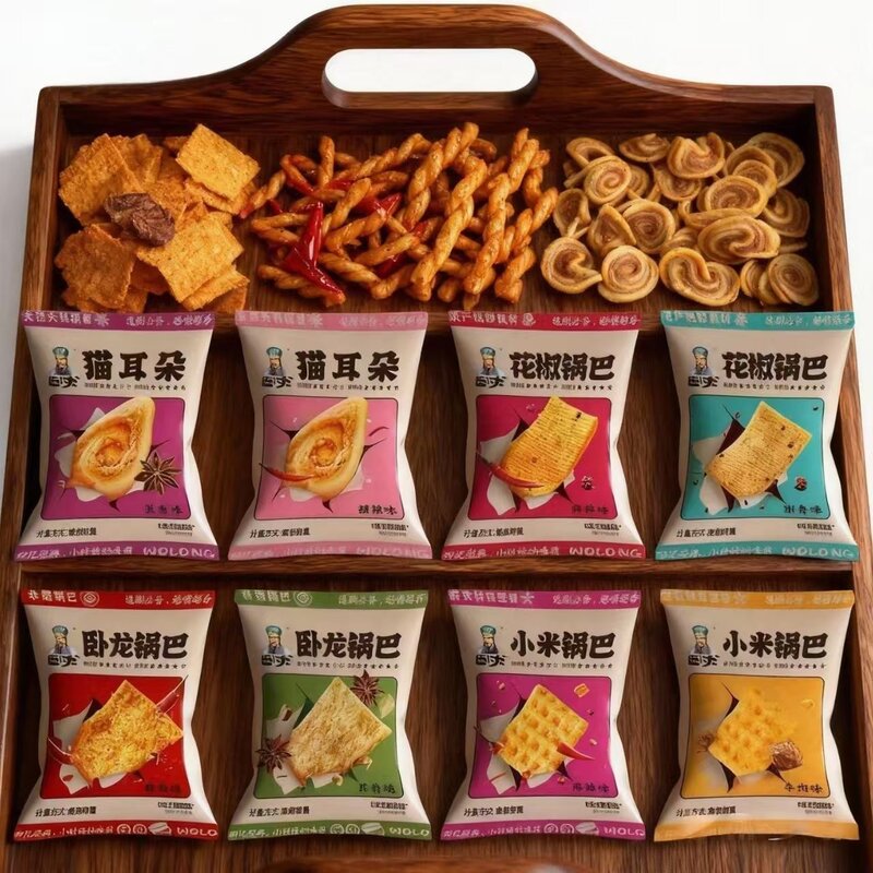 锅巴老襄阳锅盔麻辣小吃休闲食品小零食