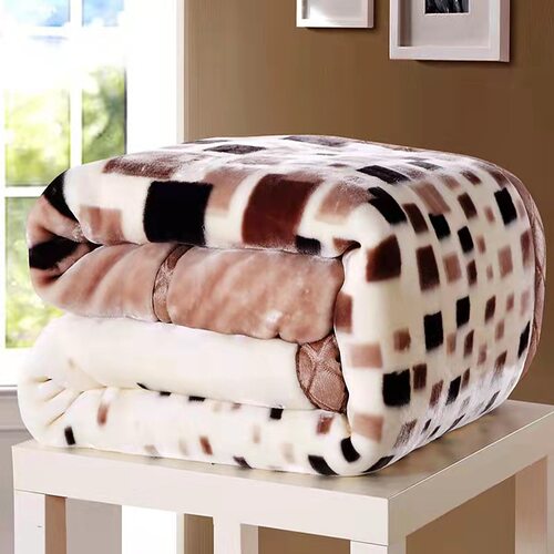Winter Raschel Blanket, Double-layer Thickened Flannel Blank