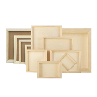 小红书同款黏土画立体超轻粘土画框儿童创意手工DIY材料幼儿园木质彩泥作品画木板空白彩泥相框