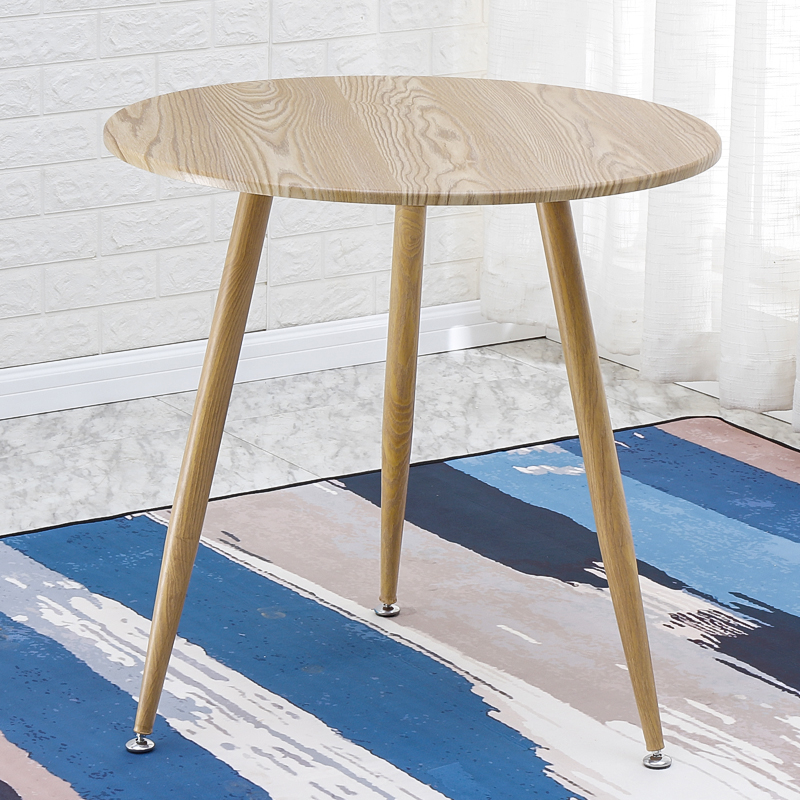 北欧洽谈接待会客桌椅组合简约家用D阳台实木小圆桌咖啡奶茶店椅