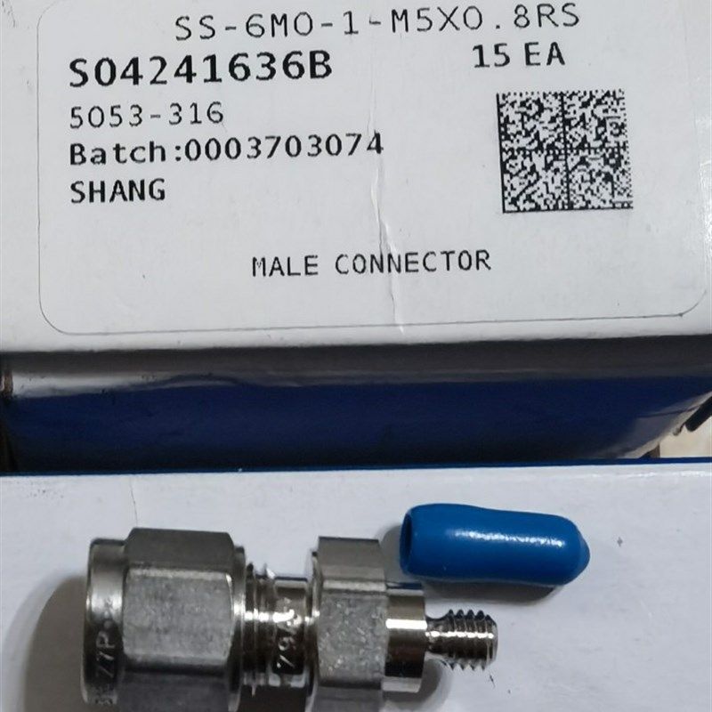 swagelok SS-6M0-1-M5X0.8RS 转接头 6mm转M5x0.8 RS 世伟洛克