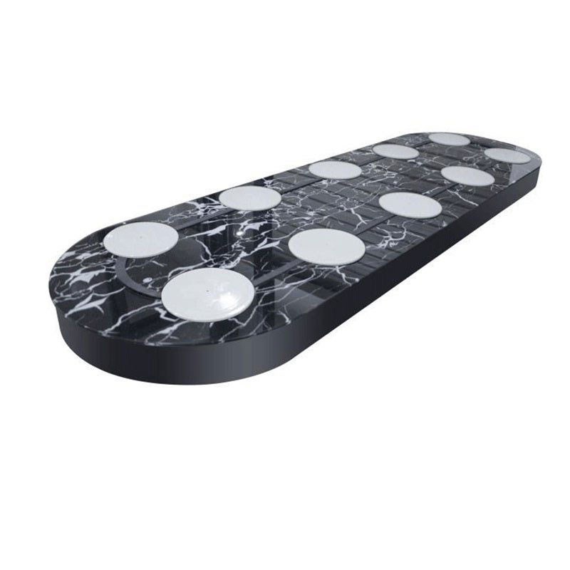 家用餐桌电c动转盘长桌小型自动旋转传送带长方形多人桌加装设备