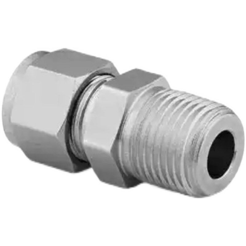 【SS-8M0-1-8】Swagelok世伟洛克卡套接头8mm卡套x1/2 in.NPT外