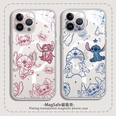 苹果星际宝贝史迪仔安琪情侣全包