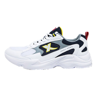 特步男鞋老爹鞋厚底街头潮鞋子运动鞋休闲跑步鞋春季款轻便老爹鞋