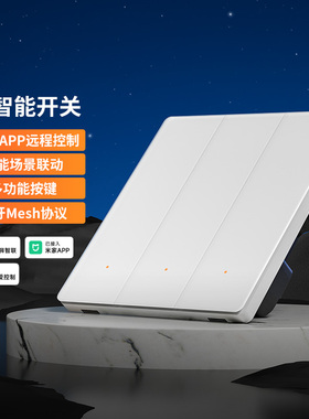 PTX平头熊X1智能开关蓝牙mesh智能语音手机APP远程控制场景联动