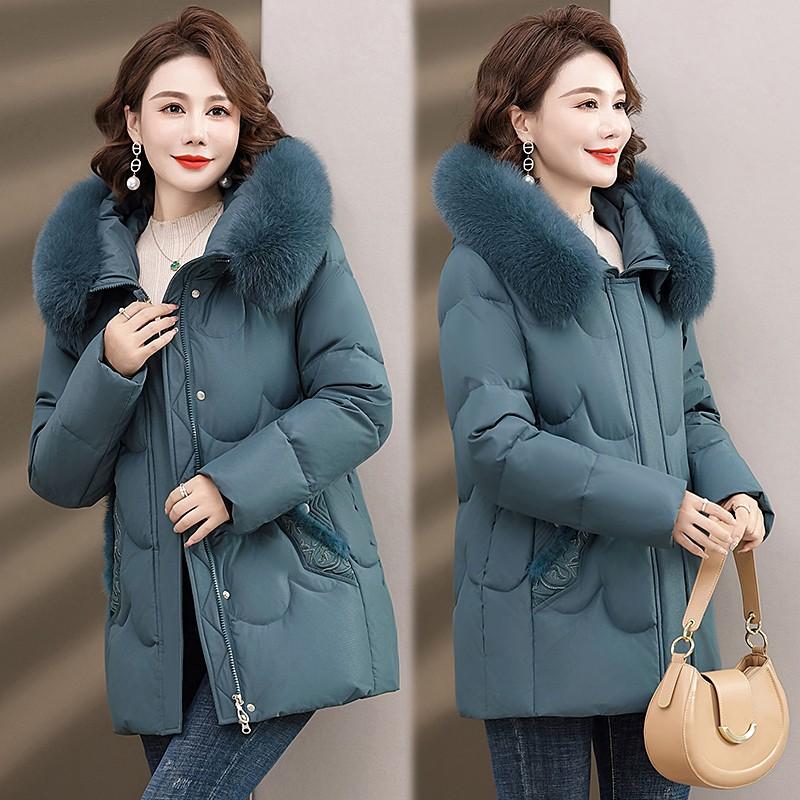 中老年女上衣妈妈羽绒服冬季新款