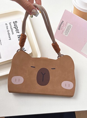 大鼻子棕色小熊适用华为mate70手机壳Pura80翻盖皮套P60插卡nova14挂绳13荣耀400/P50e折叠支架12/11女90pro