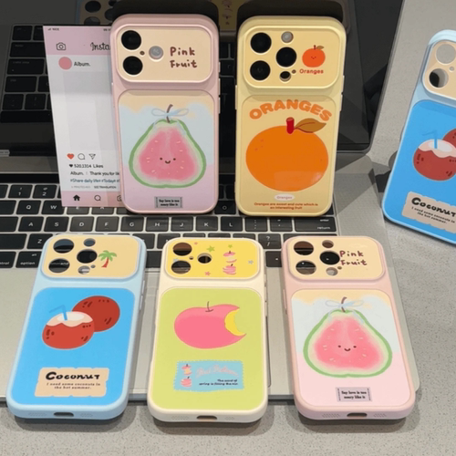 多巴胺创意水果适用苹果17/16promax手机壳iPhone15/14pm亚克力FindX9/X8小米17pro防摔全包华为pura90硅胶80