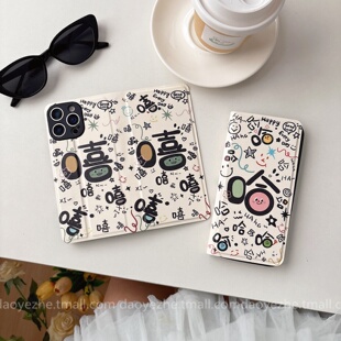 嘻嘻哈哈适用华为Pura80手机壳mate70磁吸翻盖皮套P60卡包nova14创意13荣耀400折叠支架P50e创意12 11女90pro