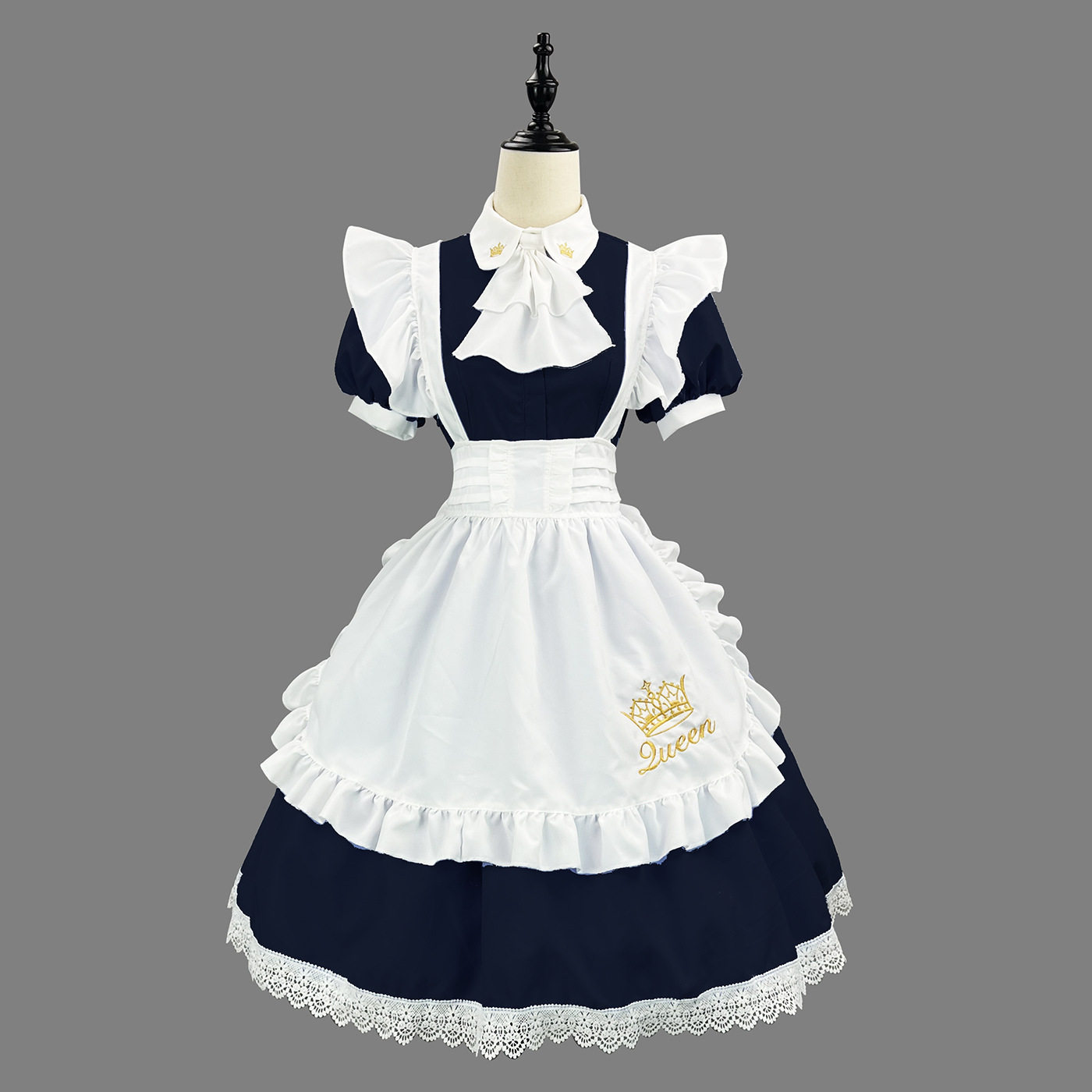 原创新品跨境Cosplay英式气质女仆装日本动漫服女佣演出服洛莉塔