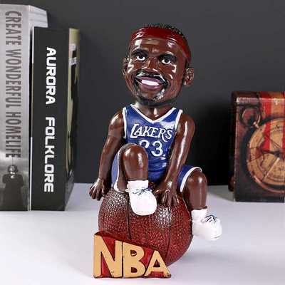 Q版手办 NBA篮球明星 詹姆斯 科比 黑曼巴 可动公仔模型摆件盒装