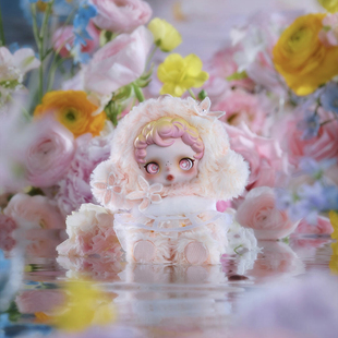 包邮现货正品SKULLPANDA光织园脸潮玩盲盒SP搪胶脸二代毛绒挂件