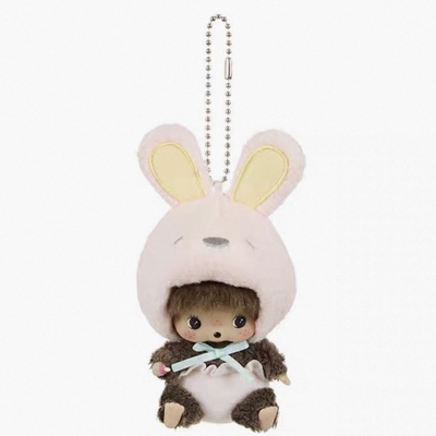 正版蒙趣趣Monchichi萌奇奇Hippers趴趴天使手机汽车中控装饰公仔