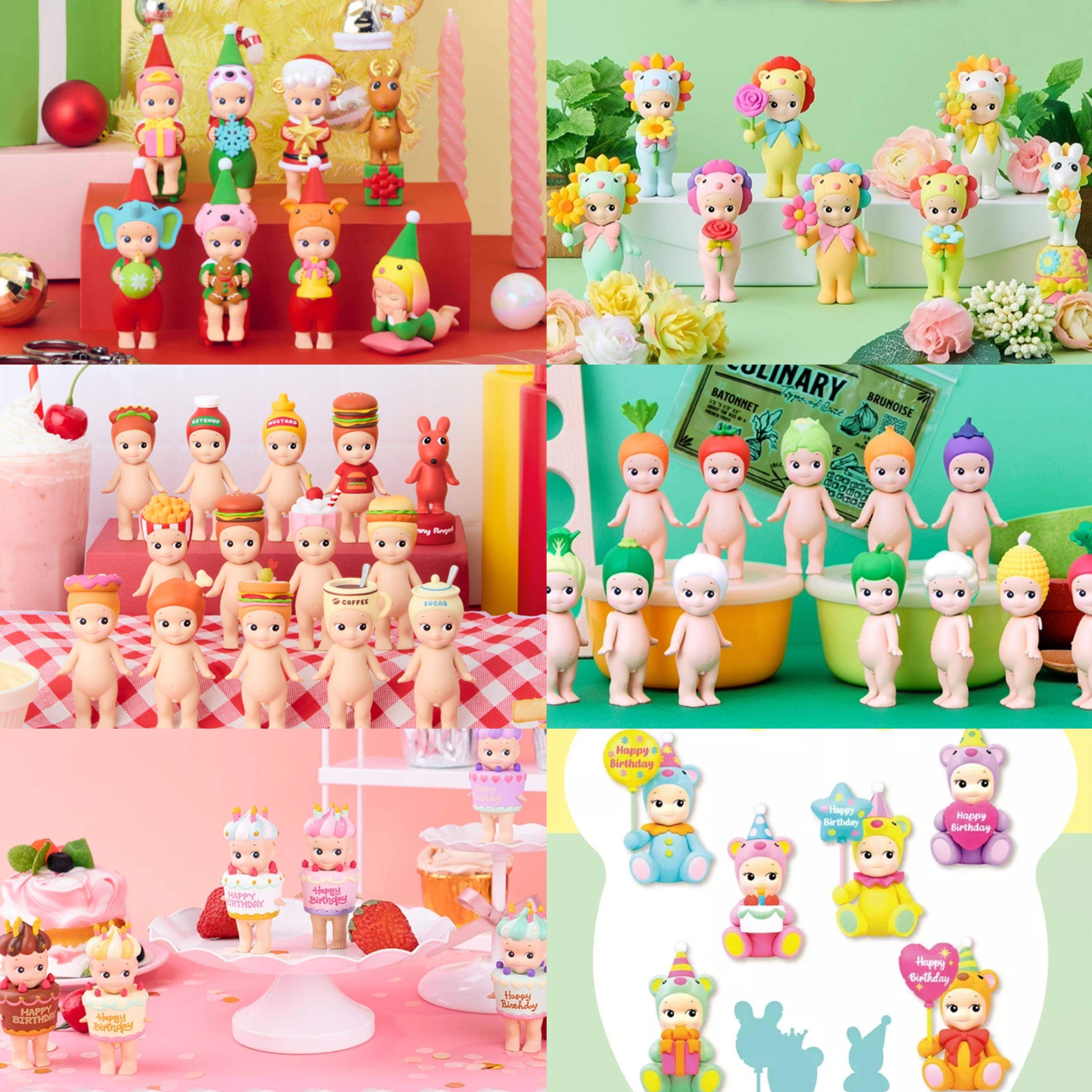 Sonny Angel小食/蔬菜/圣诞小帮手/生日蛋糕/礼物熊/花的礼物盲盒