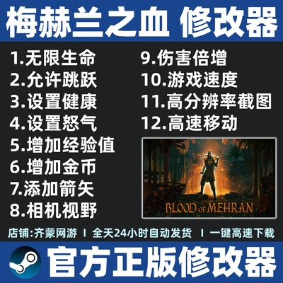梅赫兰之血修改器辅助魔法存档steam游戏修改工具Blood of Mehran