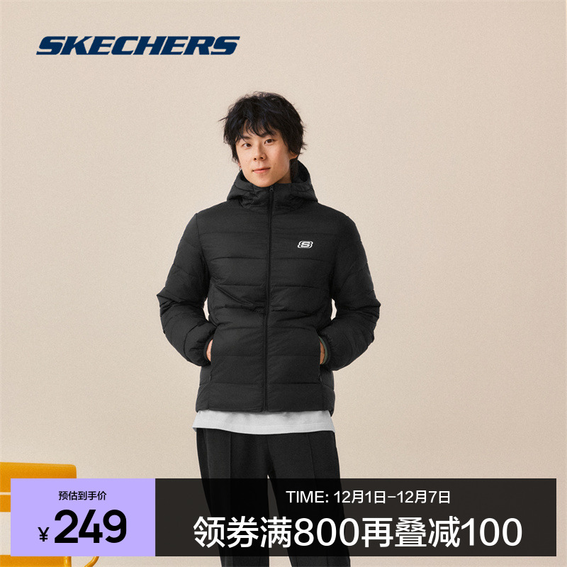 斯凯奇中性户外休闲风棉服