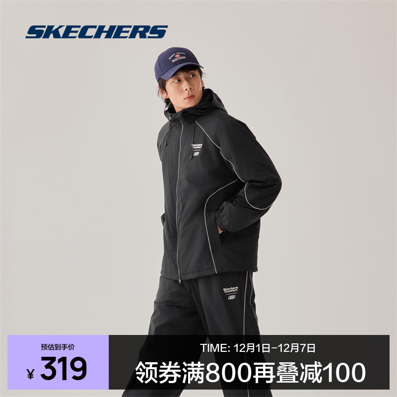 斯凯奇男女款梭织外套