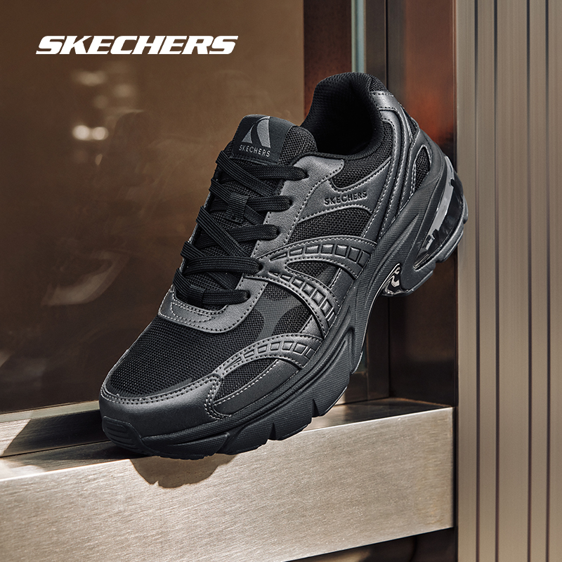 斯凯奇男鞋跑鞋增高厚底