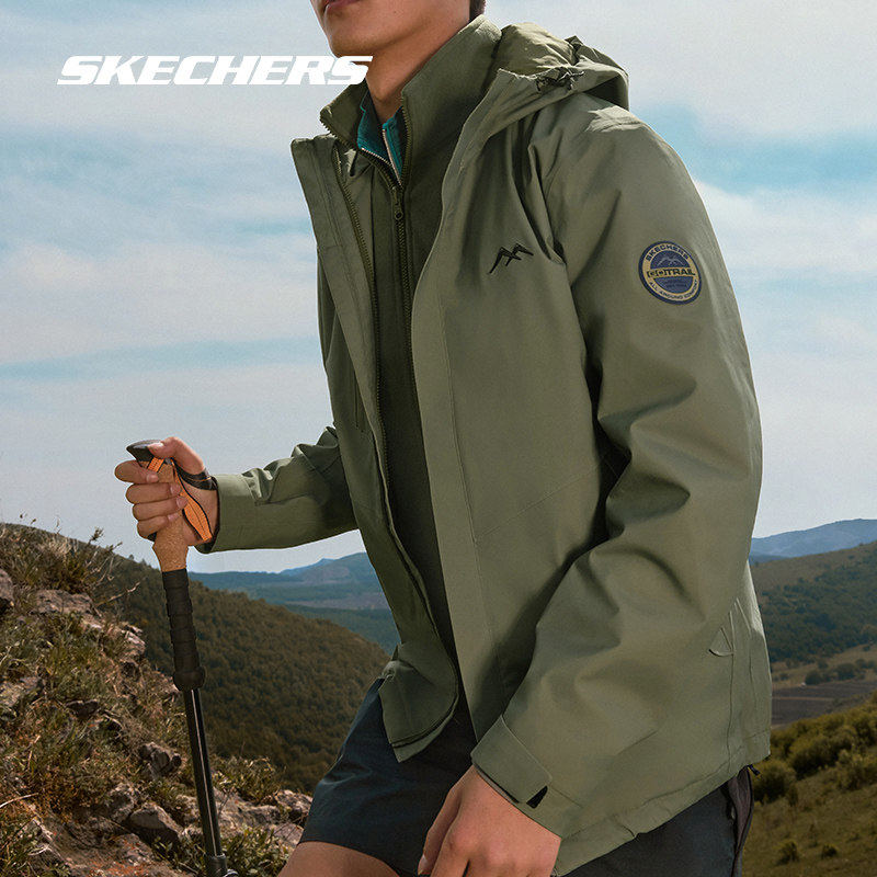 Skechers斯凯奇正品冲锋衣魔方系列男女款三合一防风防水登山外套,户外/登山/野营/旅行用品,冲锋衣,淘宝优惠券,粉丝福利购,淘宝优惠卷