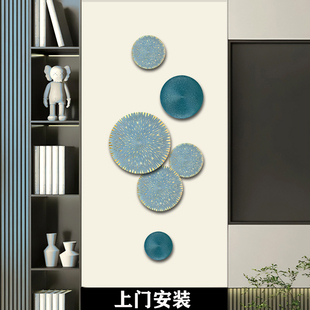 现代轻奢入户玄关挂饰 饰品挂件立体墙饰壁饰壁挂 走廊过道墙面装